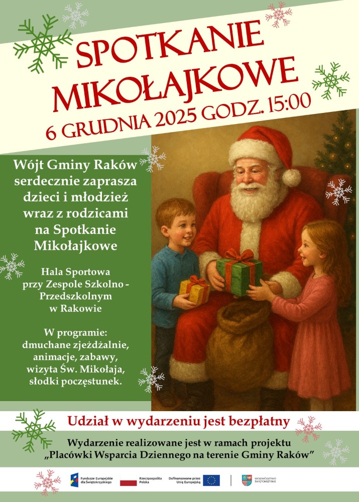 Plakat Spotkania Mikołajkowego