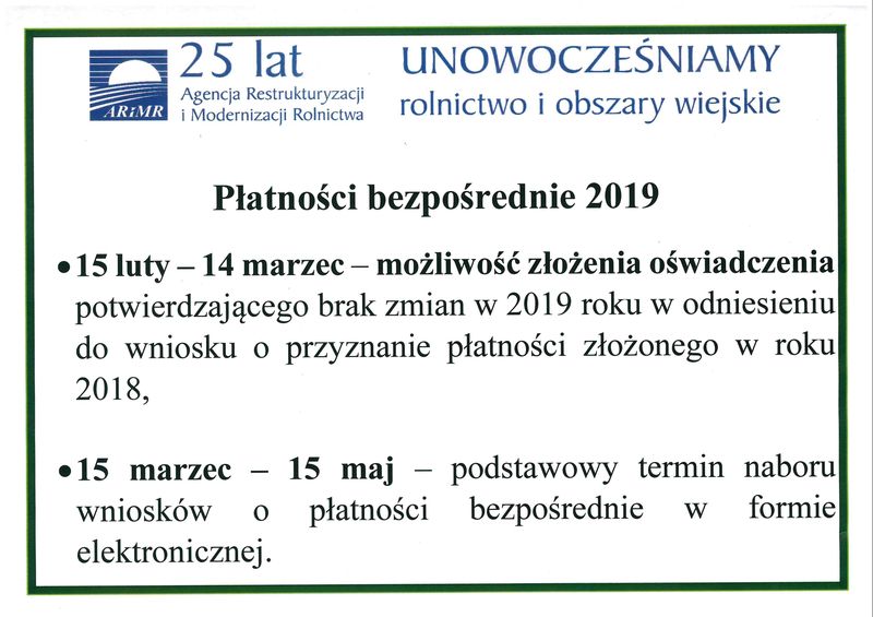 Platnosci bezposrednie 2019 800