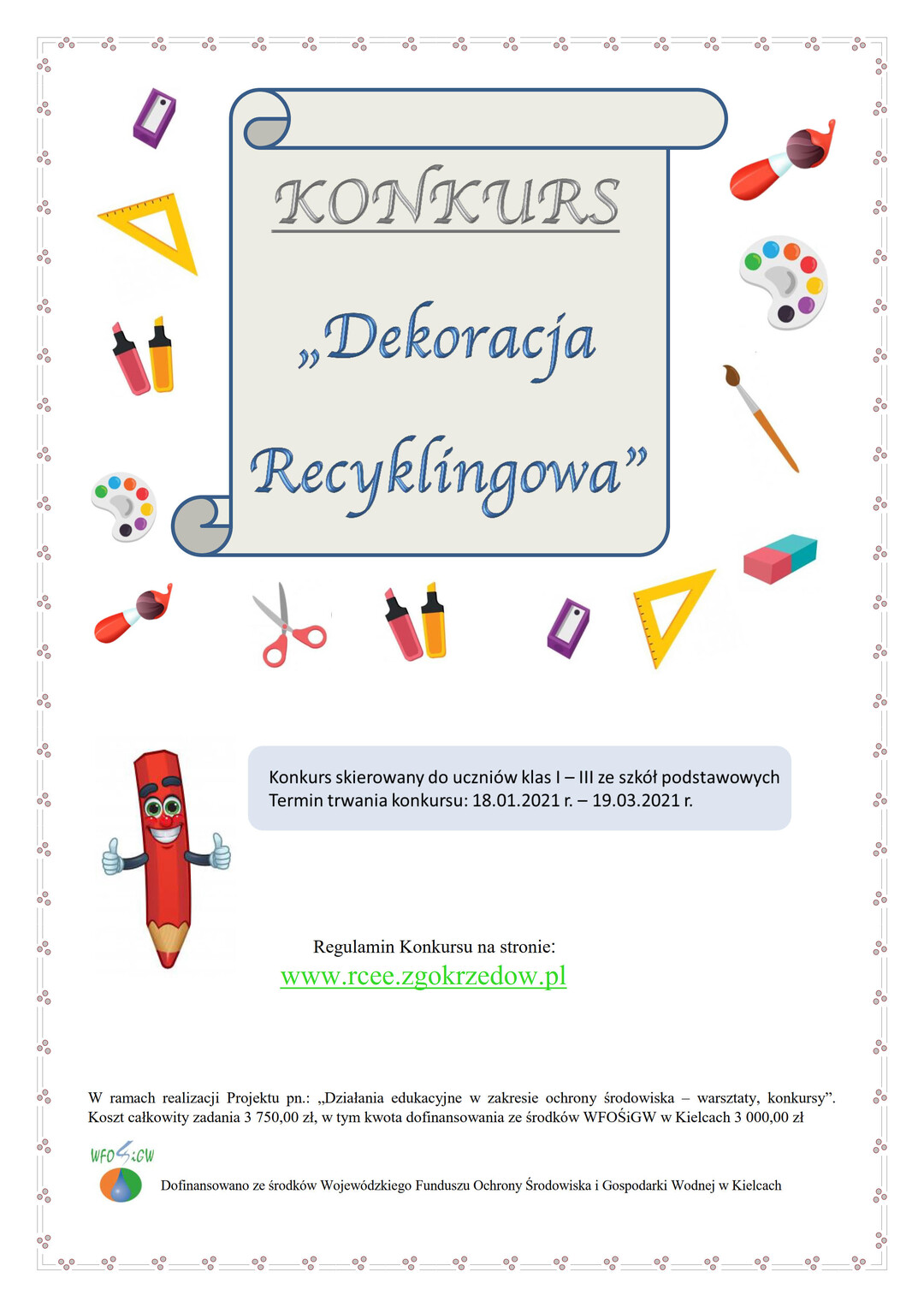 plakat dekoracja recyklingowa 2021 1