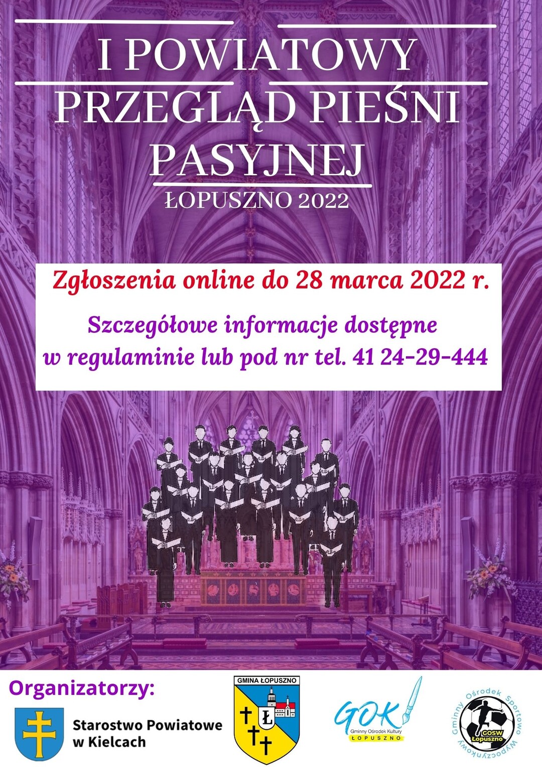 plakat przeglad piesni pasyjnej