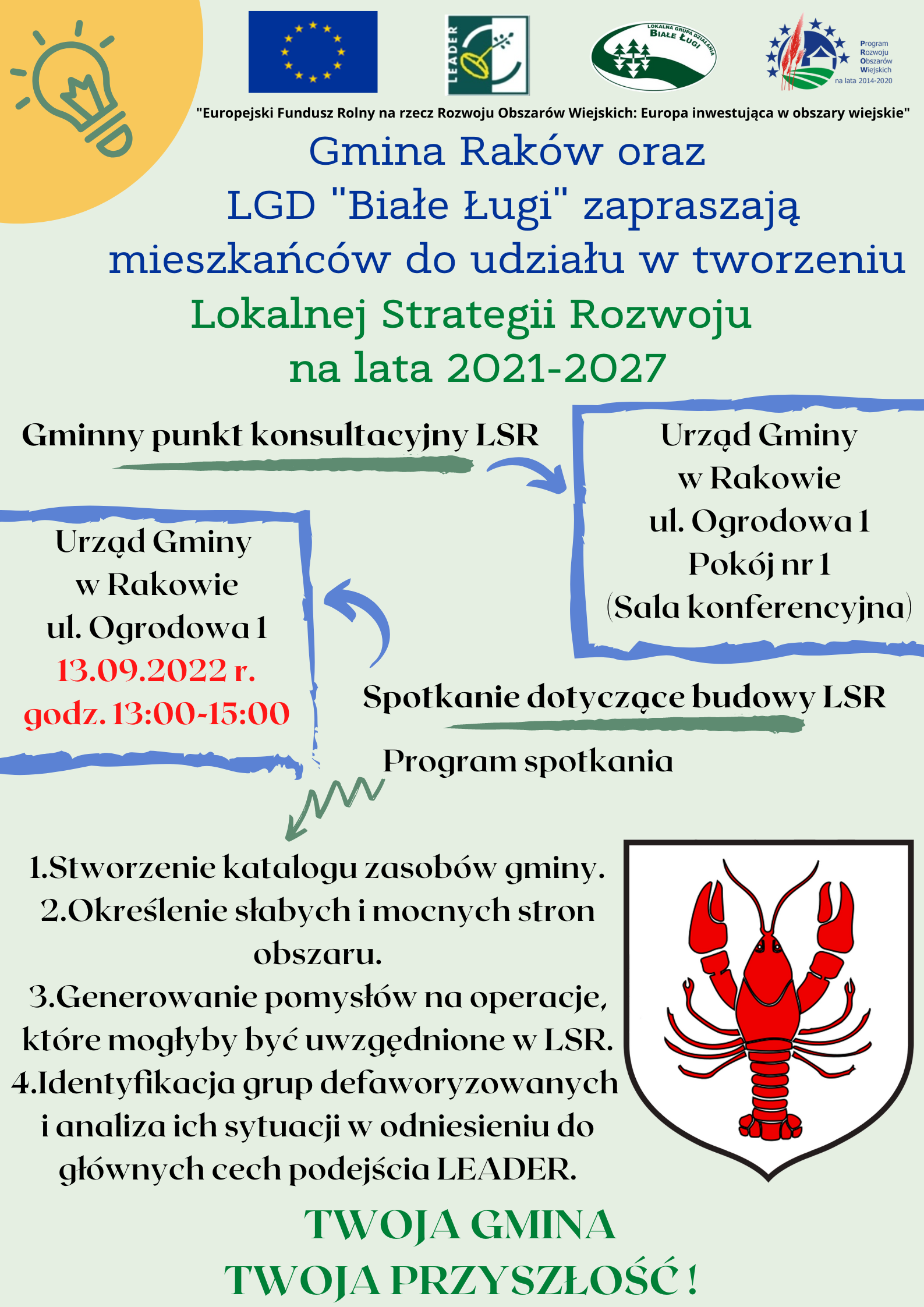 Plakat Budowa LSR Raków
