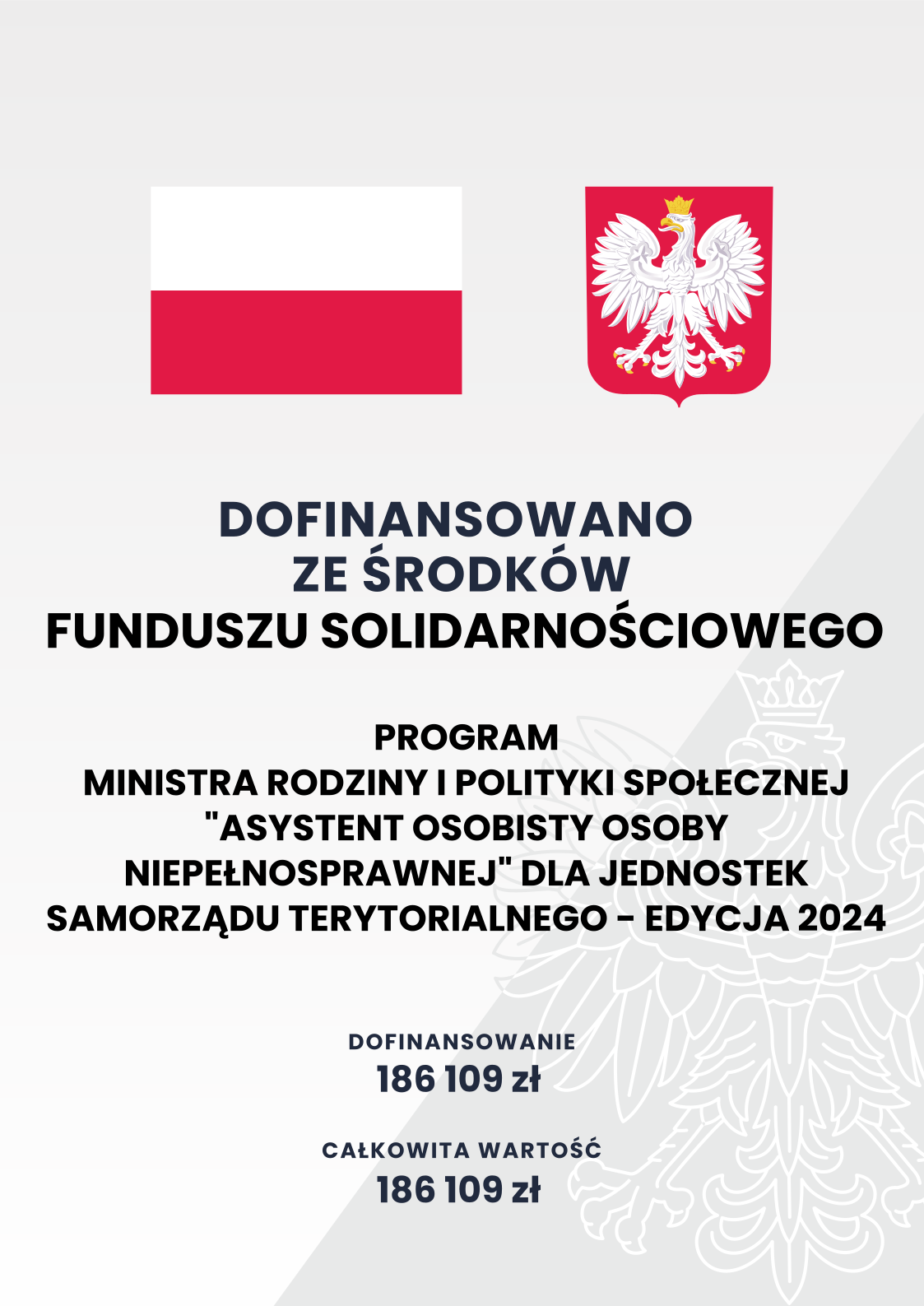 Plakat - Asystent osobisty osoby niepełnosprawnej