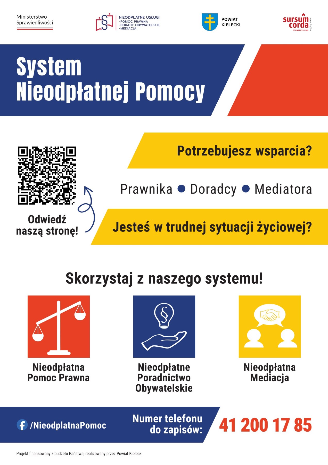 plakat Systemu Nieodpłatnej Pomocy