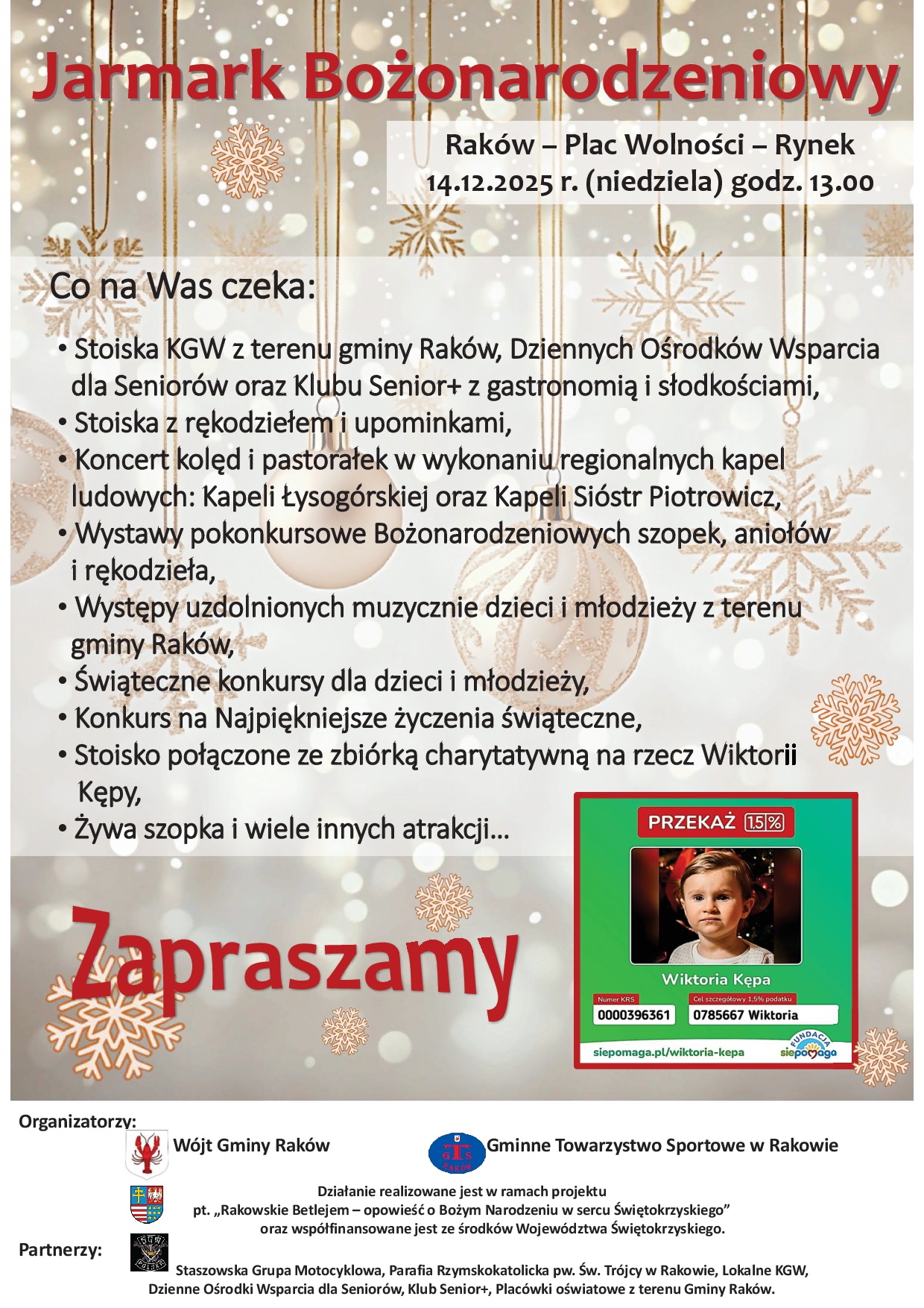 Plakat Jarmark Bożonarodzeniowy 2025