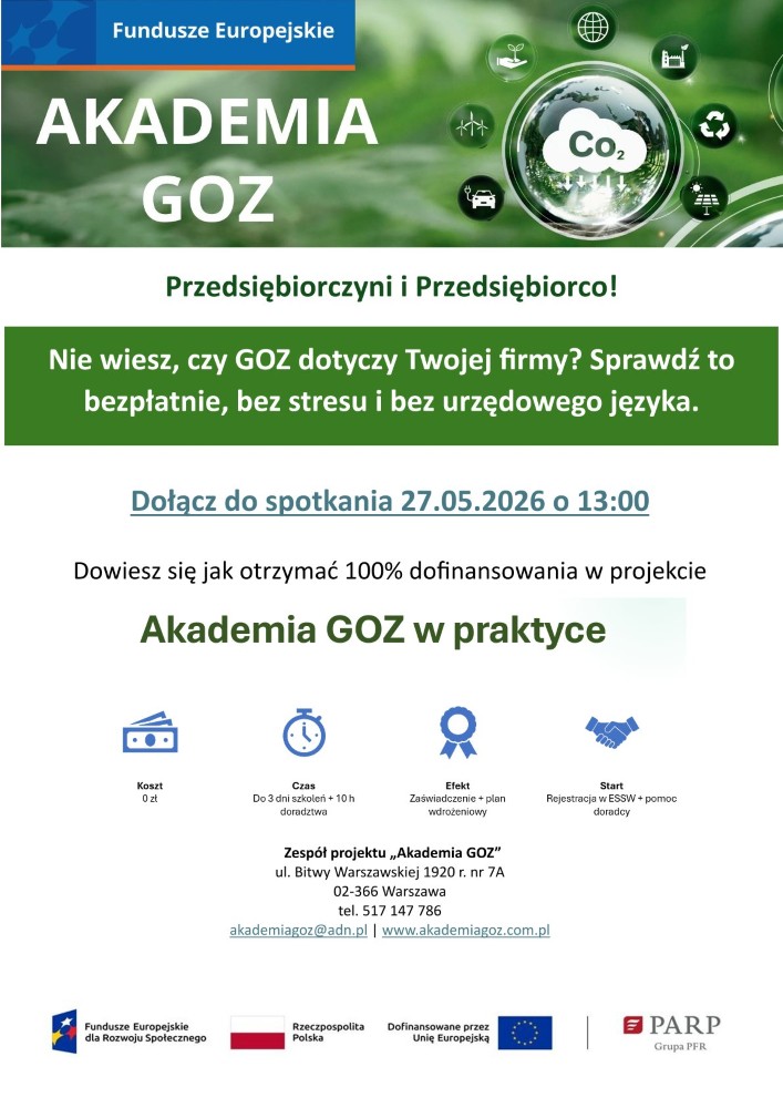 Plakat Akademia GOZ