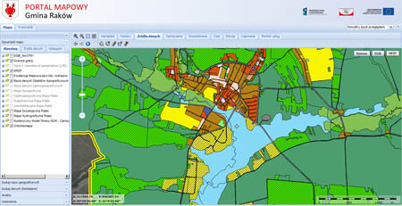 Przekierowanie na stronę portalu mapowego MPZP gminy Raków