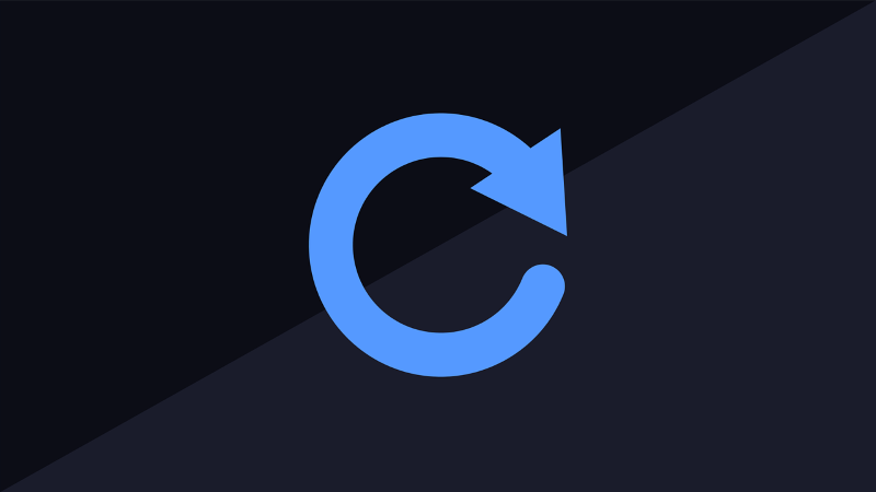 strzałka wpisana w okrąg, skierowana w prawą stronę, na ciemnym tle